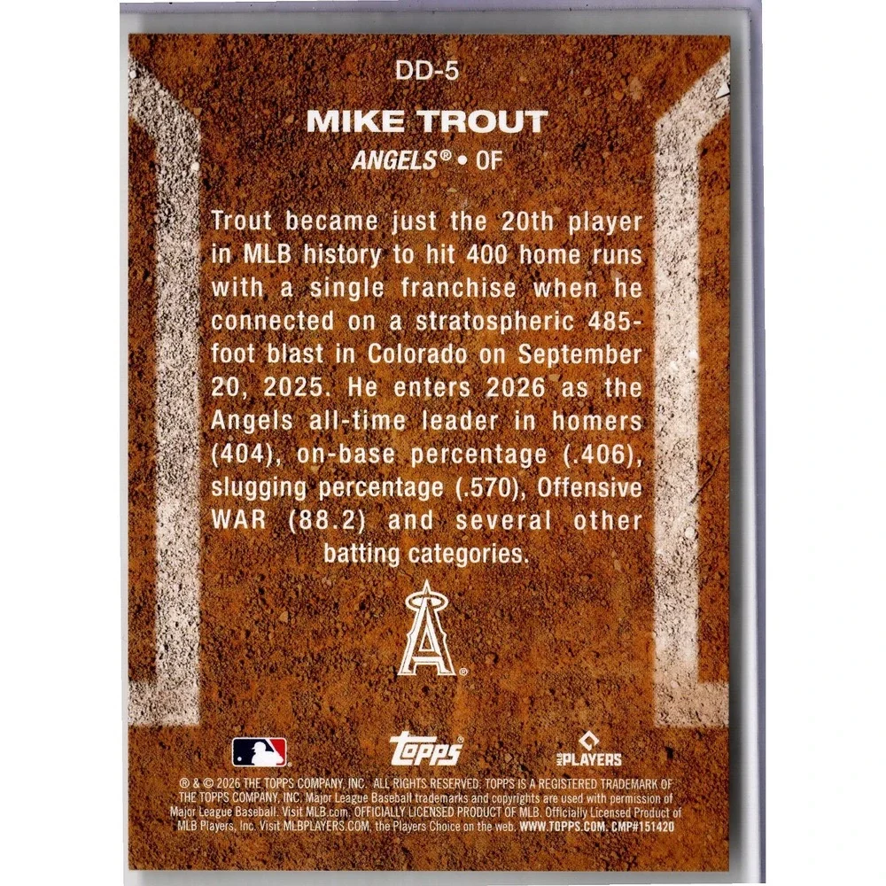2026 Topps Series 2 Mike Trout Diamond Dust DD-5 SSP Case Hit Los Angeles Angels